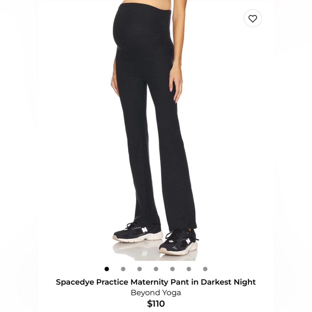 Beyond Yoga Black Maternity Flared Leggings